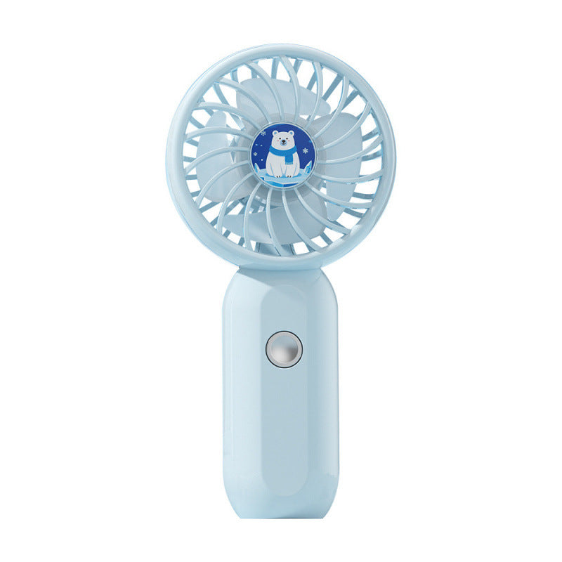 Compact Portable Handheld Fan Lightweight Ergonomic Handle Powerful Airflow for Travel and Outdoor Use