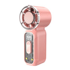 Portable High-Performance Blower Fan with Digital Temperature Display Rechargeable Battery