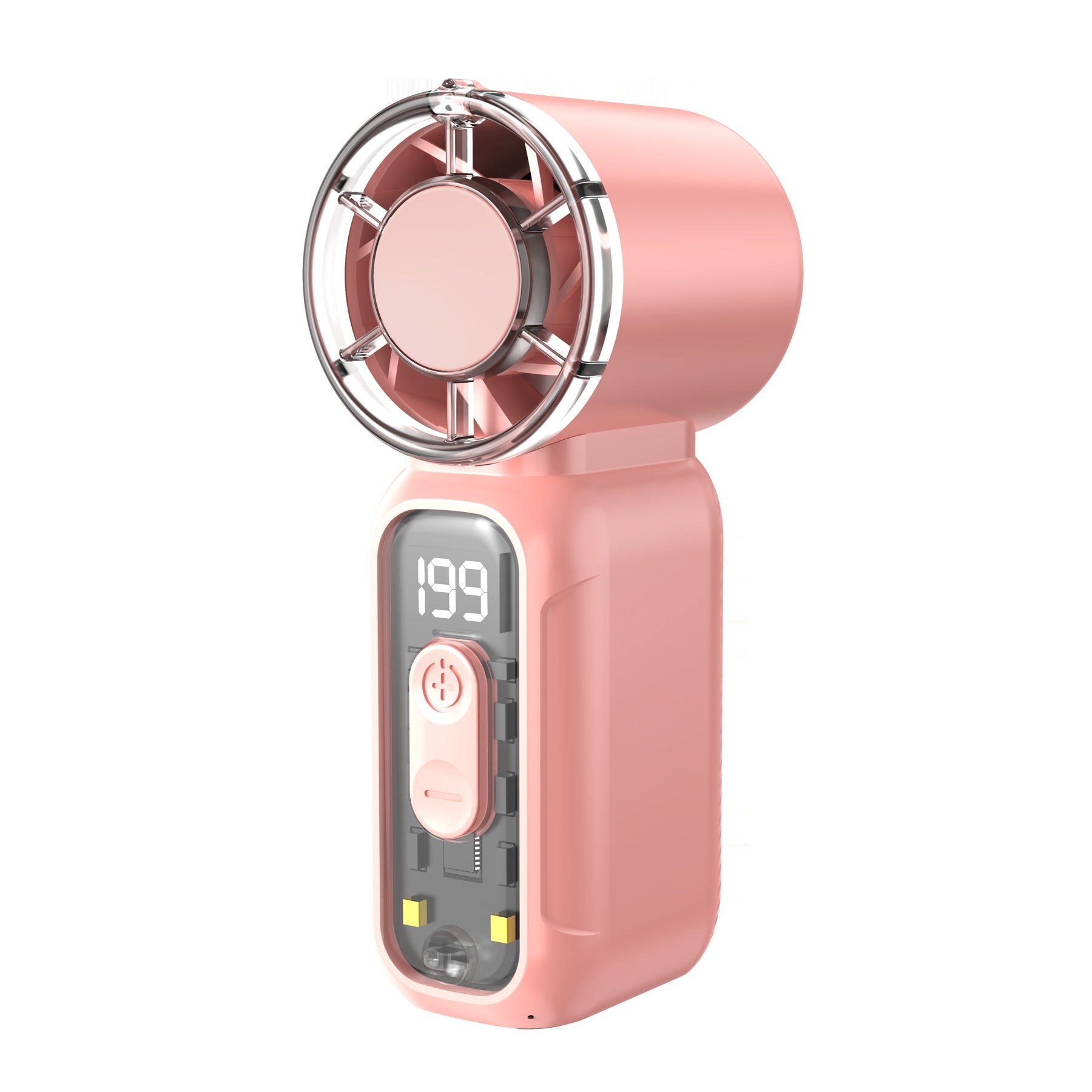Portable High-Performance Blower Fan with Digital Temperature Display Rechargeable Battery