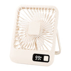 Rechargeable Personal Desk Fan Portable Quiet Adjustable Speed with LED Display