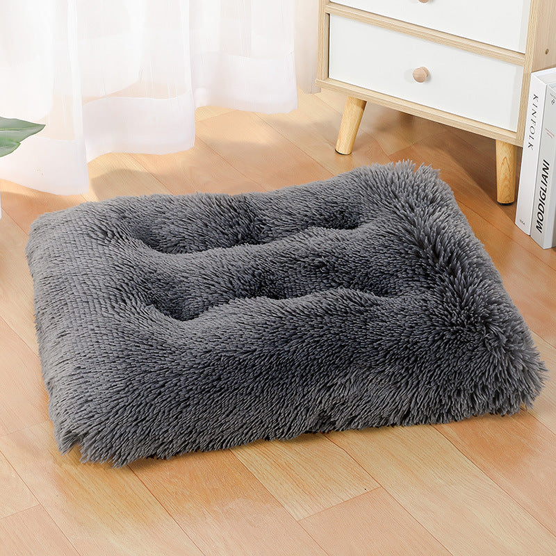 Unisex Cozy Pet Pillow Soft Fiber Non-Slip Machine Washable Cushion for Small and Medium Pets