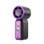 Portable Mini Fan Lightweight Handheld with Variable Speed and LED Display