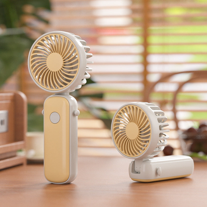 Portable Mini Handheld Fan Rechargeable Battery Compact Travel Cooling Device