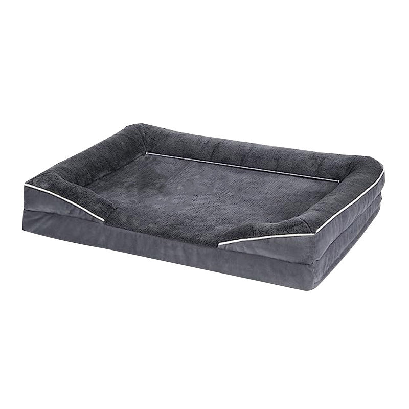Harrow Dog Bed Soft Fabric Non-Slip Bottom Removable Cover Raised Sides Comfortable Design