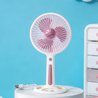 Portable Handheld Fan with Adjustable Tilt USB Rechargeable Lightweight Quiet Operation