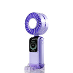 Turbo Cooling Handheld Fan Rechargeable Portable Quiet with Multiple Speeds and LED Indicator