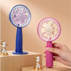 Portable USB Hand Fan for Women with Flexible Tilt and Ergonomic Handle Lightweight Personal Cooling Fan