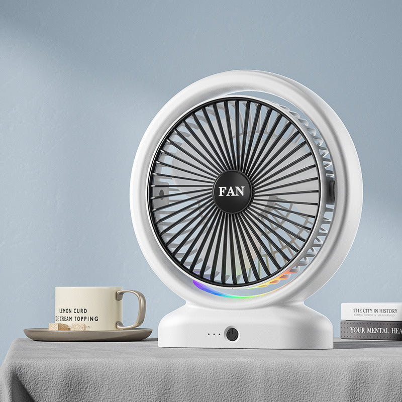 Personalized Desk Fan Quiet Operation Adjustable Speed 360° Rotation Compact Design