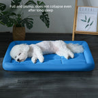 Pet Mat Comfortable Breathable Dog and Cat Bed with Padded Edges Indoor Outdoor
