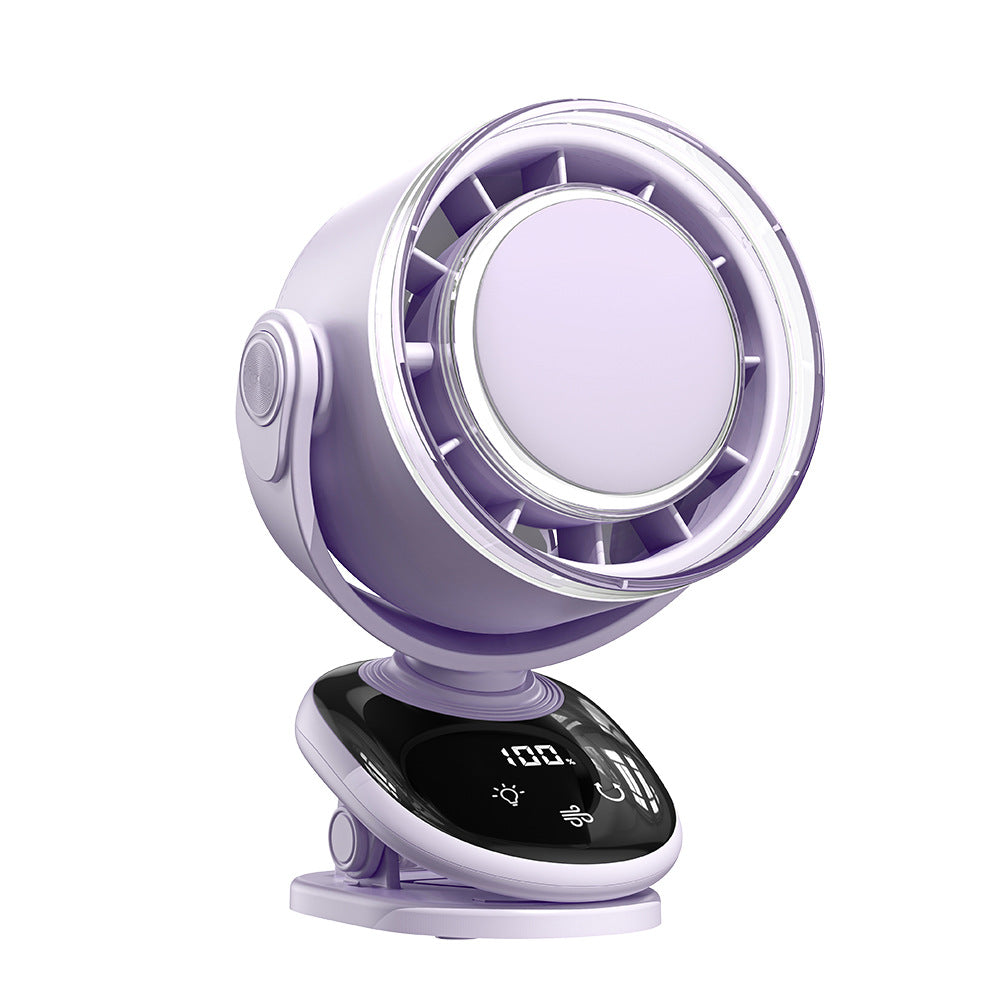 Adjustable Desktop Fan with Digital Display Quiet Portable Cooling