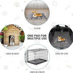 Harrow Soft Plush Pet Bed with Non-Slip Bottom Breathable Sleeping Surface for Dogs and Cats