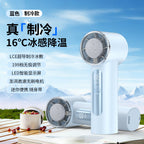 Harrow Women's Portable USB Fan with Digital Display Compact Lightweight