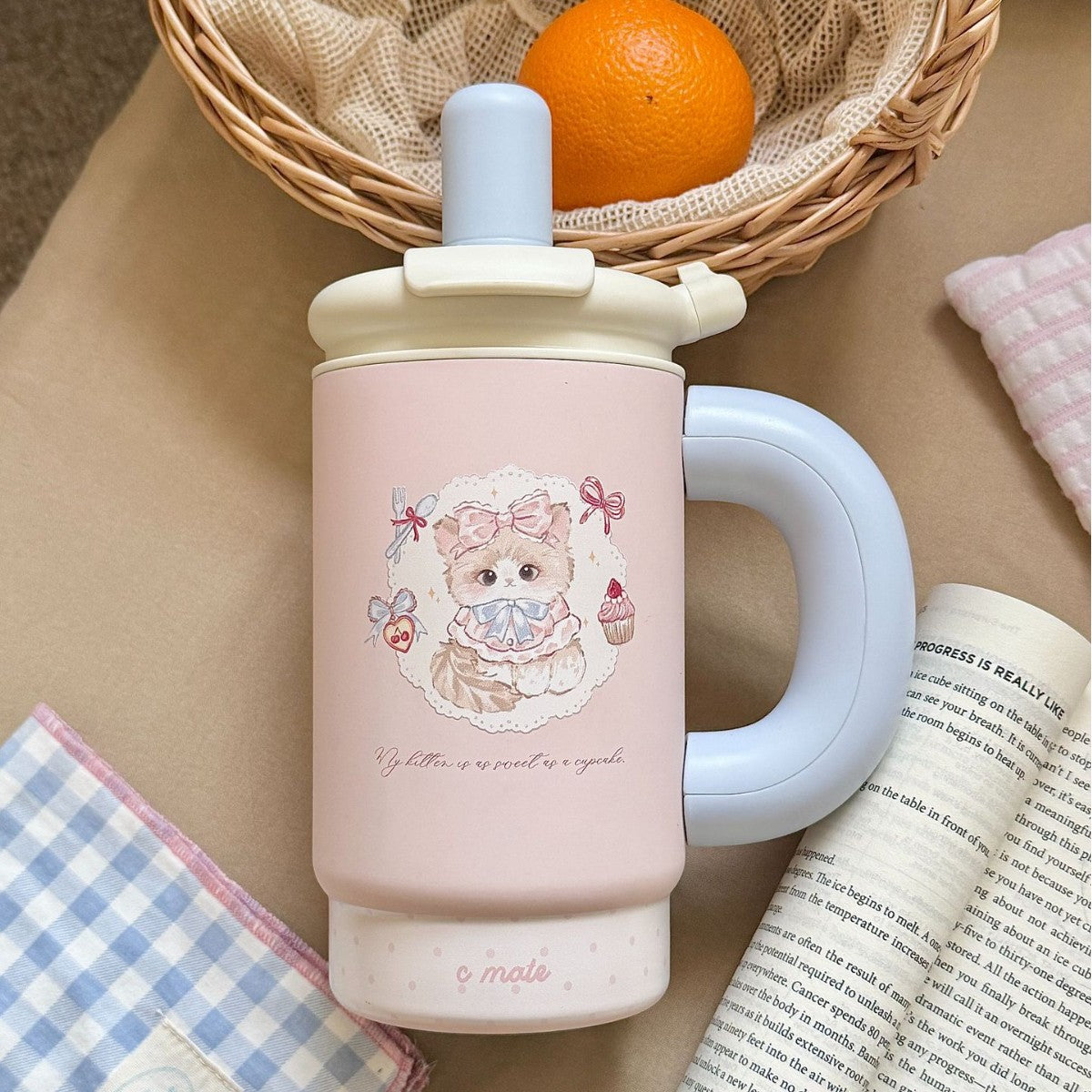 Women’s Multi-Purpose Insulated Drink Container Leak-Proof Lid Ergonomic Handle Large Capacity