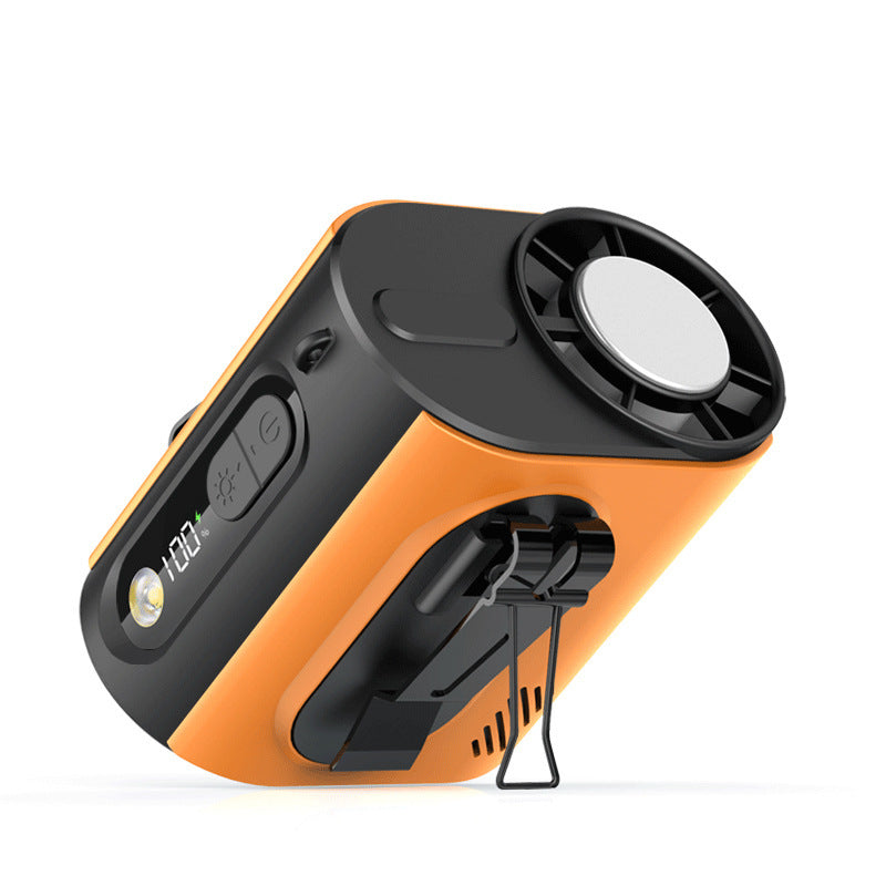 Harrow Multi-Function Outdoor Cooling Fan with LED Flashlight Portable Rechargeable