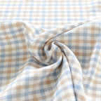 Bowlift Checkered Cotton Fabric Soft Breathable Material for Sewing Projects