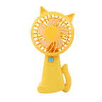 Portable USB Hand Fan for Women Cat Design Adjustable Speed Ergonomic Grip