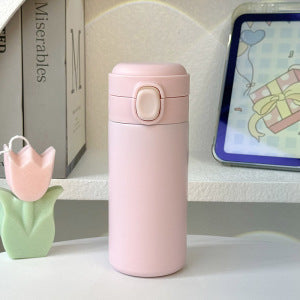 Ladies Insulated Stainless Steel Water Bottle With Secure Flip Lid Leak-Proof Design