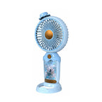 Harrow Portable Battery Operated Fan with LED Lighting Compact Travel Cooling