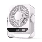 Touch-Control Desk Fan Unisex Compact Quiet Adjustable Speed with LED Accent