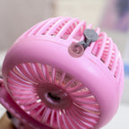 Portable Mini Hand Fan With Spray Function Ergonomic Design Lightweight Personal Cooling