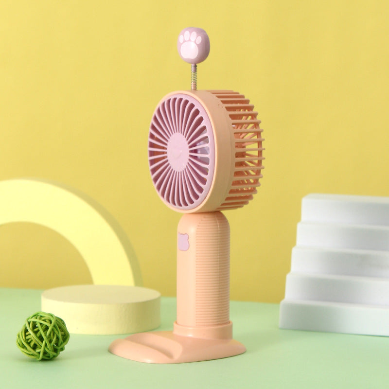 Portable Handheld Fan USB Powered Lightweight Quiet Operation Cute Animal Design