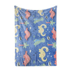 Brehn Unisex Dino Fleece Blanket Soft Warm Microfiber Kids Dinosaur Throw Blanket