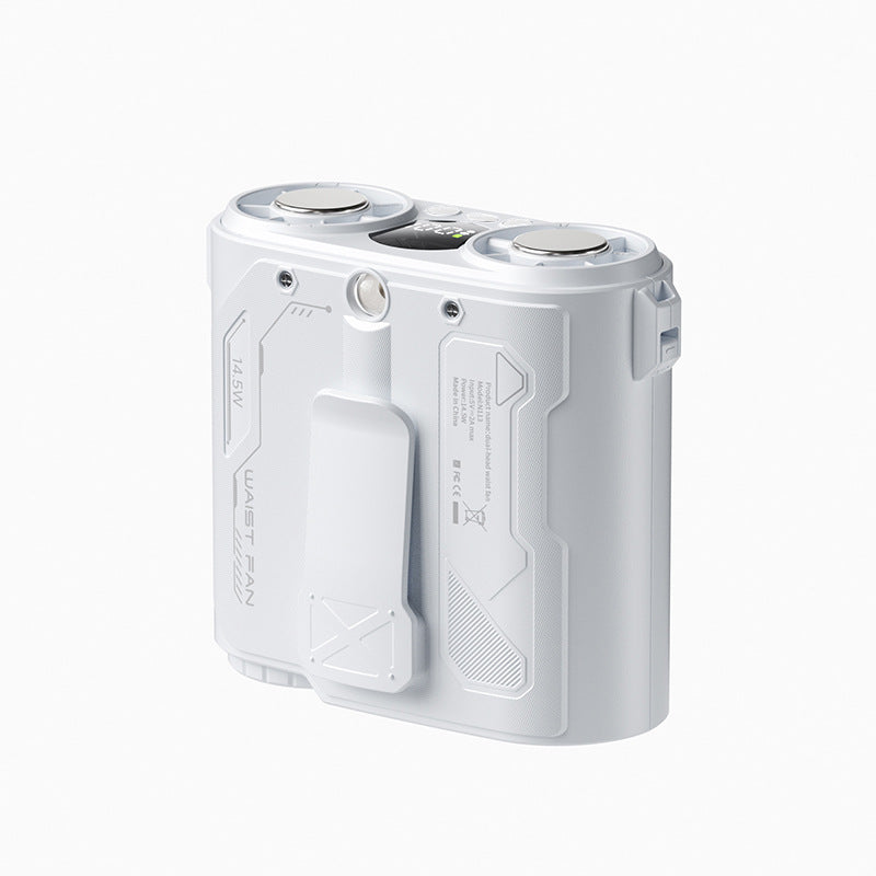 Portable Waist Fan Hands-Free Clip-On Adjustable Speed Battery Powered