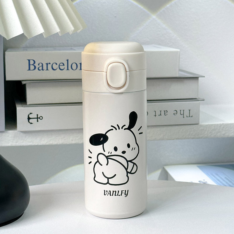 Women’s Insulated Water Bottle Double Wall Leak-Proof Cap Floral Design BPA-Free