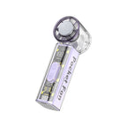 Portable Mini Fan with Transparent Housing LED Display Lightweight Compact