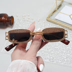 Women's Sunglasses Crystal Frame Sparkling Metallic UV Protection Stylish Fashion Eyewear