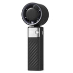 Portable Smart Handheld Fan with LED Temperature Display Rechargeable Quiet Operation