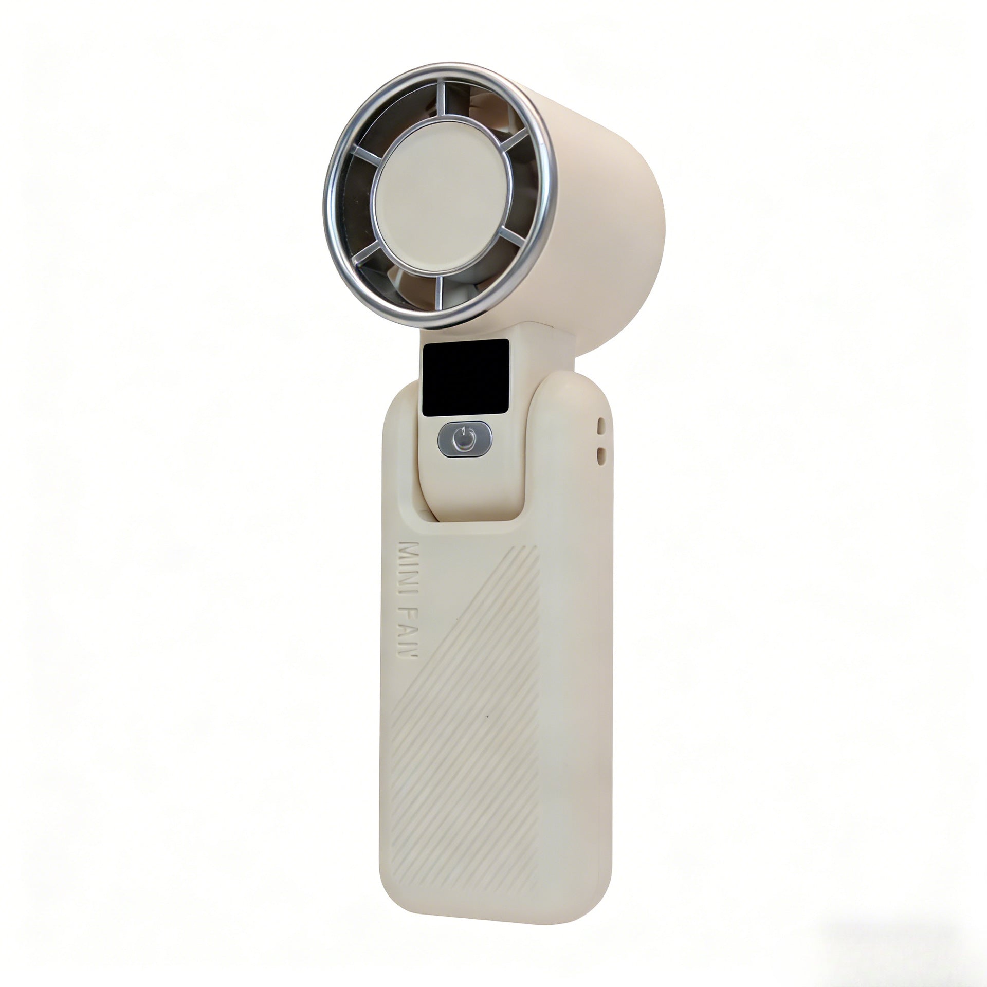 Portable Mini Fan with LCD Display USB Rechargeable Adjustable Speed