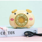 Women's Portable Fan Lightweight Personal Cooling Fan with Creative Flower Design