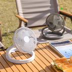 Rechargeable Table Fan Portable Foldable Stand Adjustable Angle Quiet DC Motor