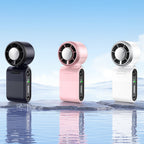 Compact Mini Air Circulator Portable Fan with LED Display and Adjustable Speed