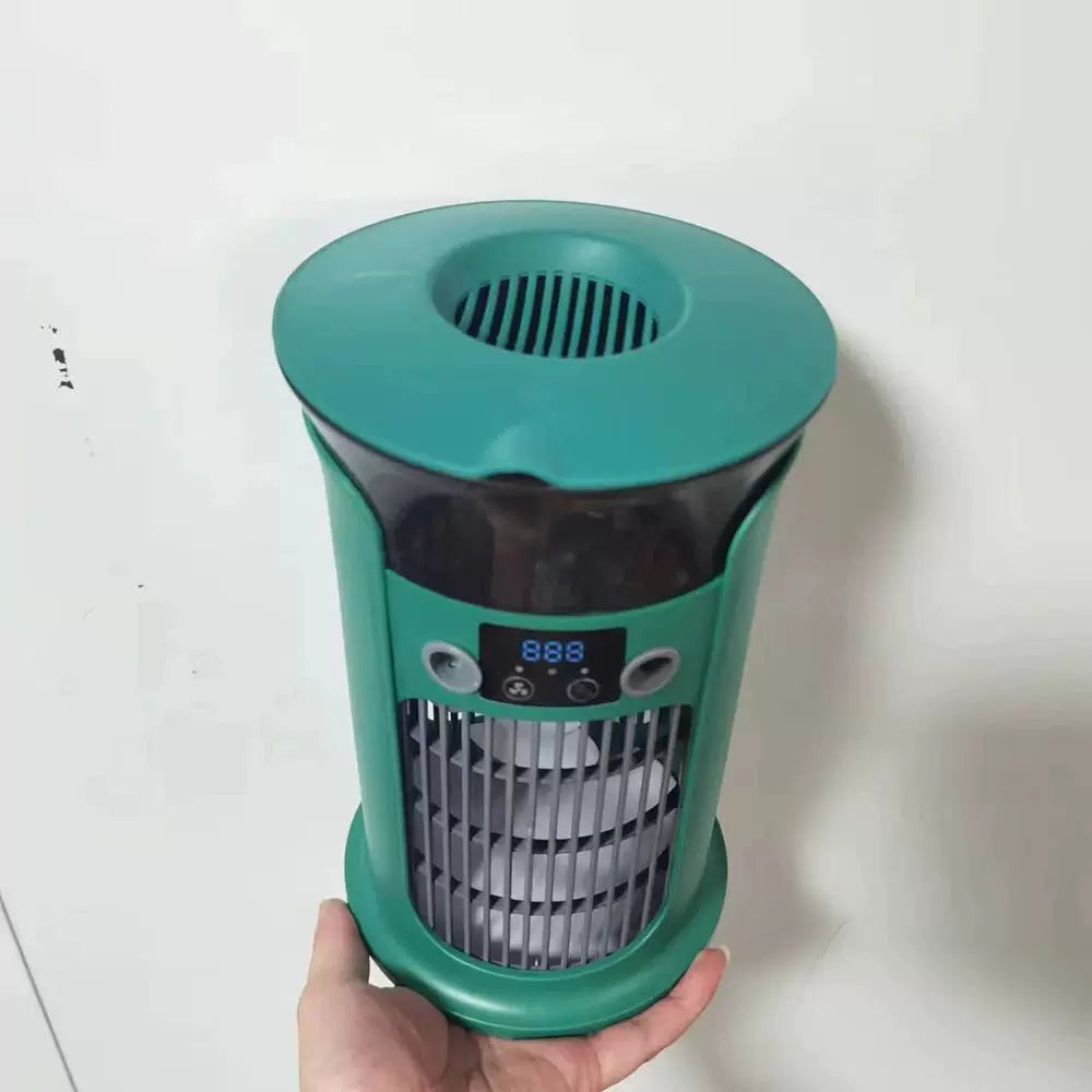 USB Humidifying Tower Fan Compact Air Circulation with LED Display Portable Quiet