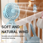 Flexible Tripod Mini Fan Portable Rechargeable Quiet Operation Adjustable Angle