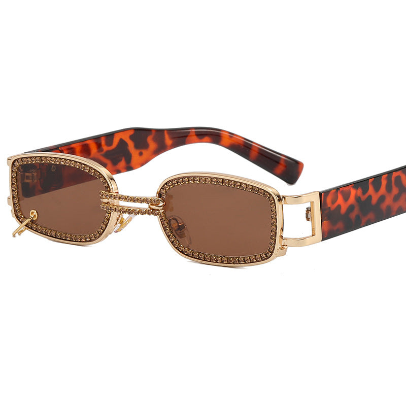 Women's Sunglasses Crystal Frame Sparkling Metallic UV Protection Stylish Fashion Eyewear
