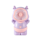 Portable Mini Fan Bear Design Lightweight Personal Handheld Fan
