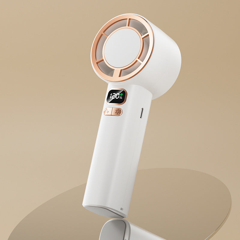 Harrow Portable Rechargeable Cooling Fan Compact Lightweight Adjustable Speed with LED Display