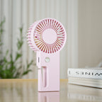 Harrow Portable Adjustable Handheld Fan Rechargeable Quiet Lightweight Personal Cooling