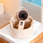 Portable USB Rechargeable Personal Fan with Display and Carrying Strap Compact Cooling