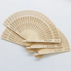Ladies Fan Delicate Plastic Artistic Cut Pattern Lightweight Handheld Accessory