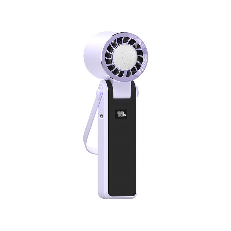 Harrow Portable Rechargeable Handheld Cooling Fan Lightweight Compact with LED Display