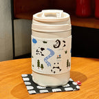Women's Insulated Coffee Mug 350ml Spill-Proof Lid Hot and Cold Drink Tumbler