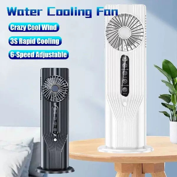 Rechargeable Vertical Desktop Fan with LED Display Touch Control Adjustable Tilt Base