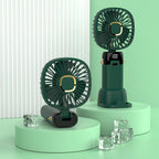 Portable Mini Fan Cordless Rechargeable 3-Speed Compact Personal Cooling Fan with LED Display