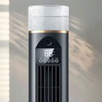 Oscillating Tower Fan Slim Design Whisper-Quiet DC Motor Adjustable Louvers Unisex One Size