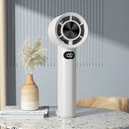 Portable Cooling Fan with Mist Spray Rechargeable Battery Compact Lightweight
