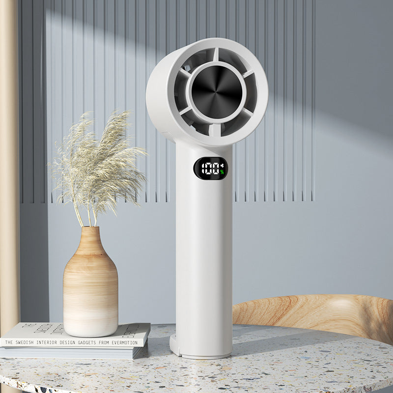 Portable Cooling Fan with Mist Spray Rechargeable Battery Compact Lightweight